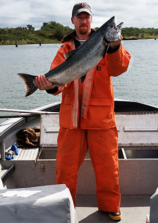 Tony Caught This Salmon With Guides Choice Herring
